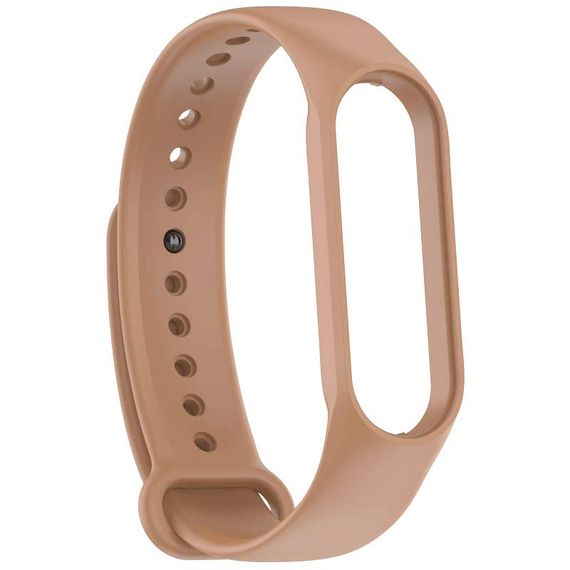 Силиконовый ремешок для Xiaomi Mi Band 7/6/5 Коричневый / Light Brown | Зображення 1