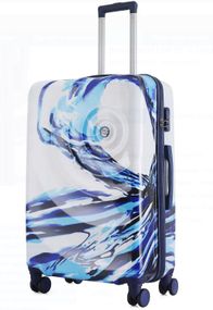 Валіза Semi Line 28" (L) White/Blue Print (T5653-3) (DAS302331)