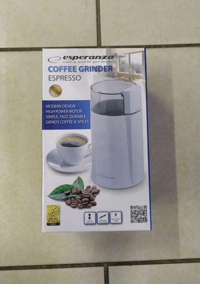 Кавомолка електрична Esperanza EKC001W Espresso 160 Вт, ножова, 50 г, біла | Зображення 8