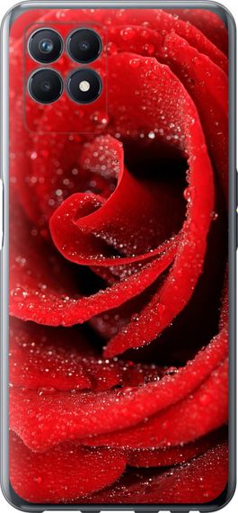 Чехол на Realme Narzo 50 Красная роза "529u-3066-17620"