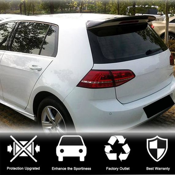 Спойлер V3 (для GTI/R HB, Карбон) для Volkswagen Golf 7/E-Golf 2012-2020 рр | Зображення 1