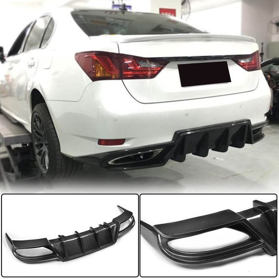 Дифузор заднього бампера (для F-Sport 2011-2015, Карбон) для Lexus GS рр