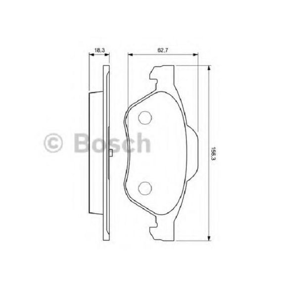 Тормозные колодки Bosch дисковые передние RENAULT Laguna/Laguna Estate/Break 0986494034 | Зображення 1