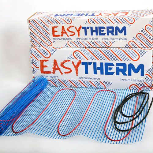 Нагрівальний мат для теплої підлоги Easytherm 200 Вт/м² + терморегулятор програмований 1,5 м2 (300 Вт) | Зображення 1