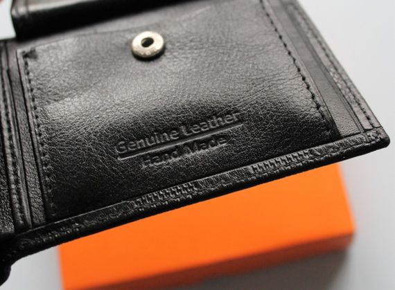 Мужской кожаный кошелек Louis Vuitton black | Зображення 2
