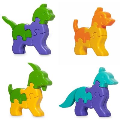 Розвиваюча іграшка Tigres 3D пазли Тваринки - 4 шт, 32 елемента (39355)