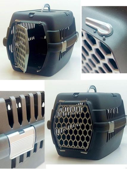 Переноска для котів і собак, маленька,  50х32х35см серія дверь