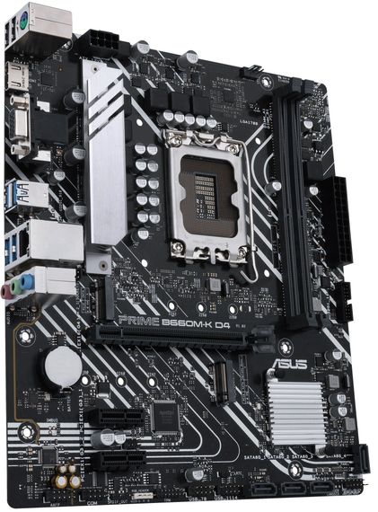 Материнcька плата ASUS PRIME B660M-K D4 s1700 B660 2xDDR4 M.2 HDMI D-Sub mATX 90MB1950-M1EAY0 | Зображення 2
