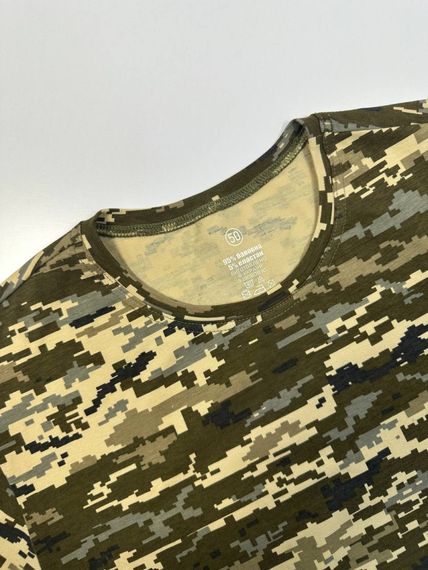 Тактична футболка трикотаж стрейч кулір піксель | Зображення 4