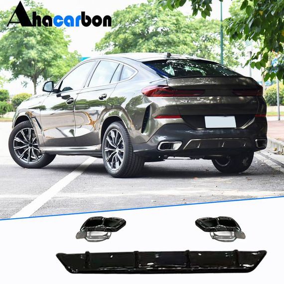 Дифузор заднього бампера ABS (2023-2025) для BMW X6 G06 2019- рр