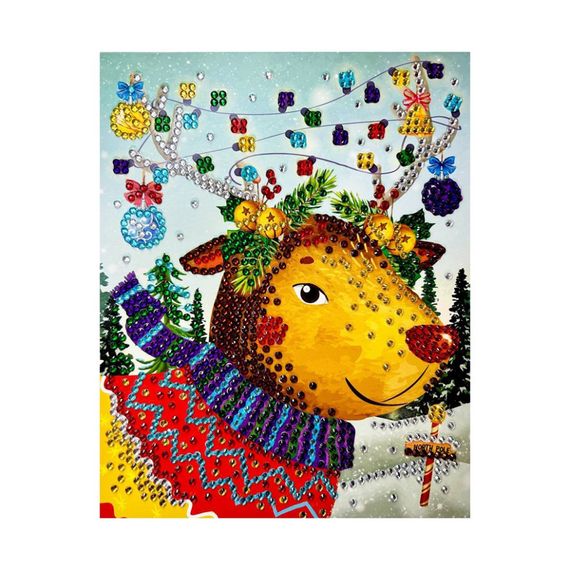 Набор для творчества бриллиантовая мозаика "Оленёнок" НТ-34-03 | Зображення 1
