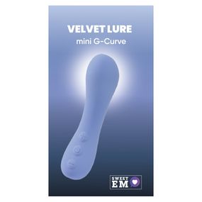 Міні-вібратор Sweet Em mini G-Curve для точки G, блакитний, 12,6 × 4 см Sex Aura