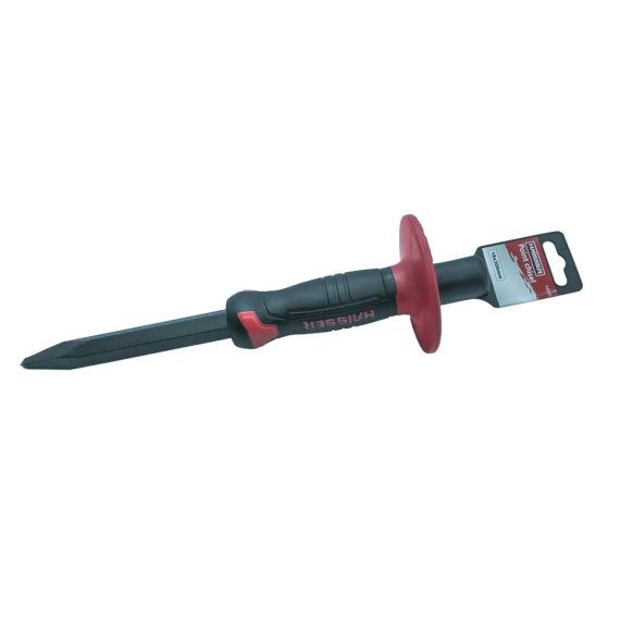 Ручне Зубило - піка 18х300мм з захистом HAISSER (44095)