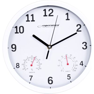 Настінний годинник Esperanza Wall Clock Lyon 25см White (EHC016W)