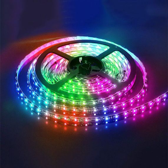 Світлодіодна стрічка SMD 5050 RGB LED 2 м IP65 з пультом та блоком живлення USB, 2м, Стрічка світлодіодна 5050 | Зображення 3