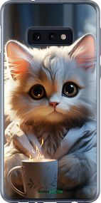 Чохол на Samsung Galaxy S10e Білий кіт "5646u-1646-2448"