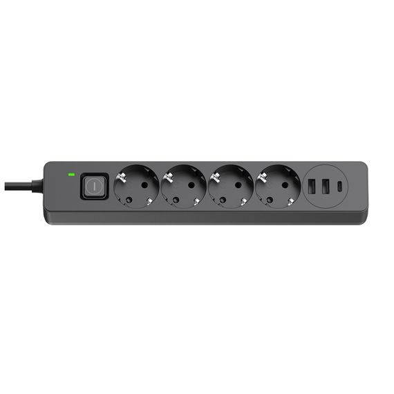 Мережевий фільтр живлення ColorWay CW-CHE432PDB, 4 розетки/3USB 2M (CW-CHE432PDB) | Зображення 2
