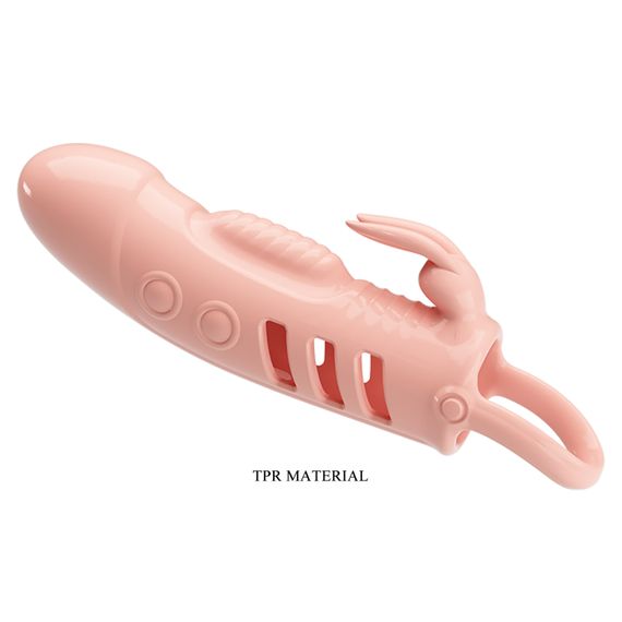 Насадка на член - Pretty Love Sloane Vibrating Penis Sleeve Flesh | Зображення 5