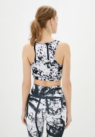 Спортивні шорти велосипедки  4Profi з принтом "Тропік" білий розмір XL дайвінг 18736 | Зображення 1