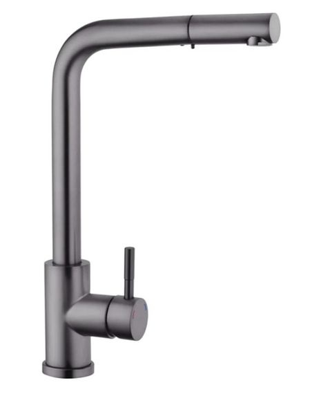 Змішувач для кухні з висувним виливом Kroner KRPё Edelstahl Klassisch - PVD03917 (CV032285)