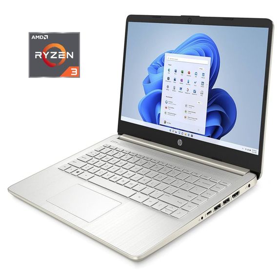 Ультрабук HP 14s-fq1004ua / 14" (1920x1080) IPS / AMD Ryzen 3 5300U (4 (8) ядра по 2.6 - 3.8 GHz) / 8 GB DDR4 / 512 GB SSD / AMD Radeon RX Vega 6 Graphics / WebCam / Win 10 Home б/в