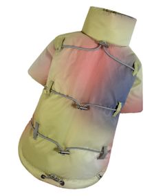 Куртка з фіксаторами тайдай жовта K-84