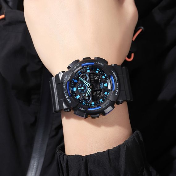 Годинник S2kmei 1832 Black-Blue | Зображення 2
