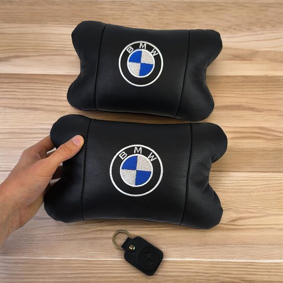 Подушка для комфорту в авто BMW, Подушка під голову для поїздок, Автоподушка подарунок JD-41 | Зображення 7