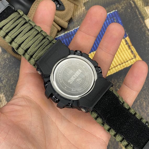 Чоловічий годинник Skmei 1356AGPK Army Green Tactic Compass | Зображення 7