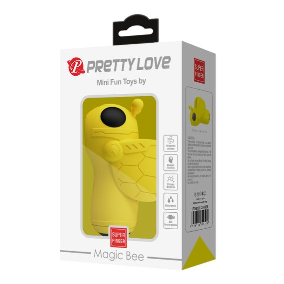 Вакуумний вібростимулятор - Pretty Love Magic Bee Stimulator Yellow | Зображення 9