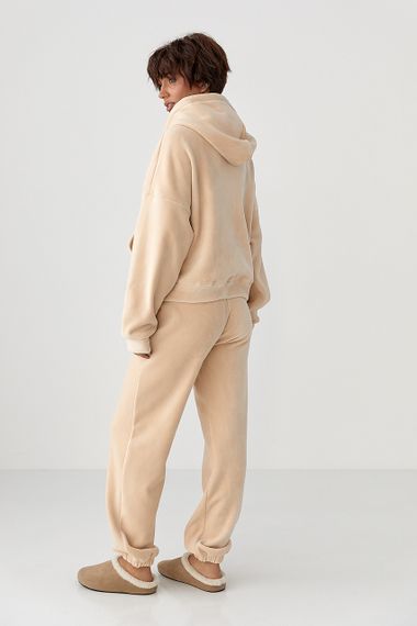 Спортивний костюм з двостороннього флісу - бежевий цвет, L/XL (є розміри) | Зображення 1