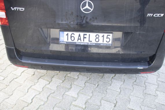 Накладка на задній бампер EuroCap (ABS) для Mercedes Vito / V W447 2014-2024 рр | Зображення 2