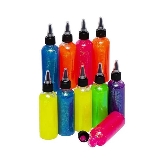 Клей для творчості з блискітками 120SP баночки 120мл 6 кольорів | Зображення 1