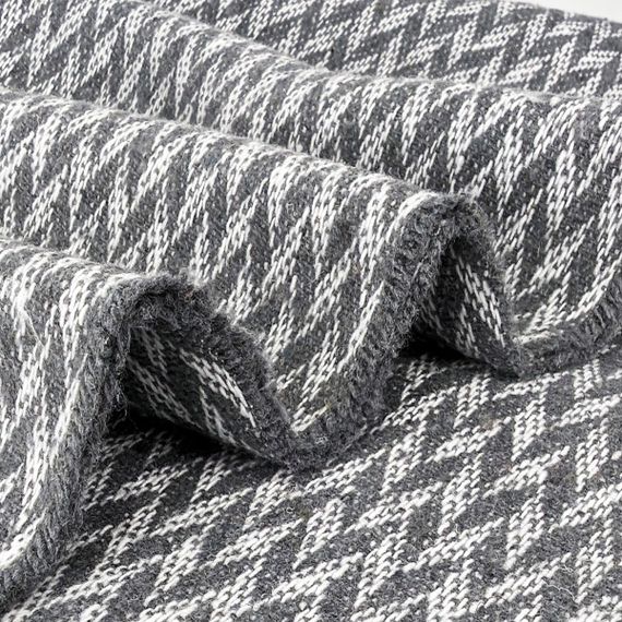 Плед бавовняний LINDA сірий Love You 140 x 200 см | Зображення 3