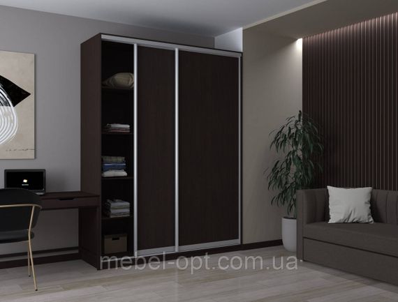 Шафа купе Сіті 24 Doros Венге 2 ДСП 180х60х240 (220007) | Зображення 2