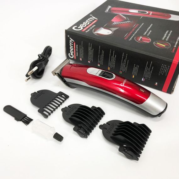 Машинка для стрижки волосся Gemei GM-6046, Машинка для стрижки волосся та гоління. Колір: червоний | Зображення 5