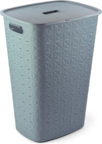 Кошик для білизни пластиковий Curver Softex 56 л 00571 синій, міцний і зручний