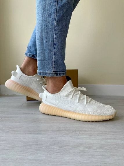 Кросівки Adidas Yeesy Boost 350 (белые) | Зображення 8