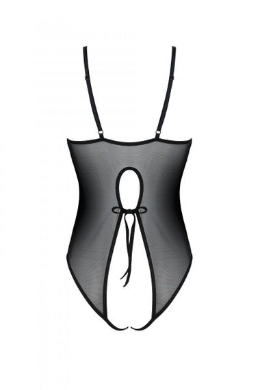 Боді з ажурним декором та відкритим кроком Passion URSULA BODY XXL/XXXL, black sexstyle | Зображення 3