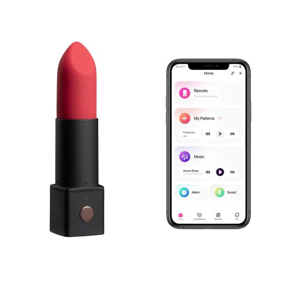 Вибратор-помада Lovense Exomoon, работает через приложение | Зображення 3