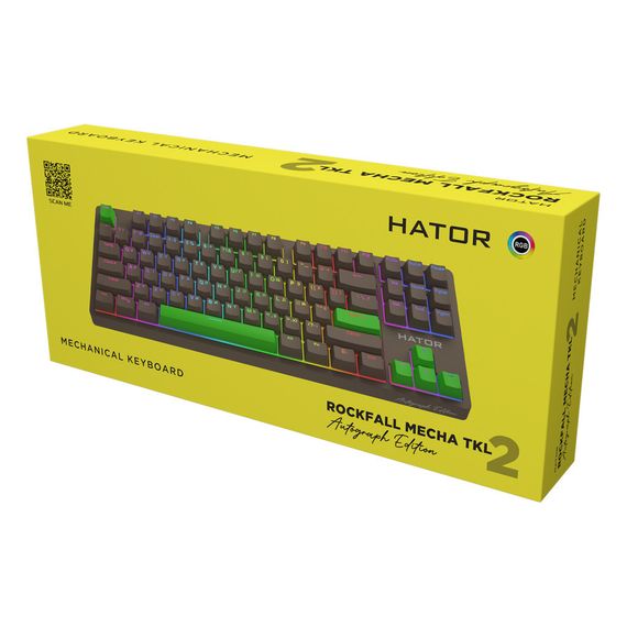 Клавіатура Hator Rockfall 2 Autograph Edition Mecha TKL Aurum Choco USB Choco (HTK-527) | Зображення 5