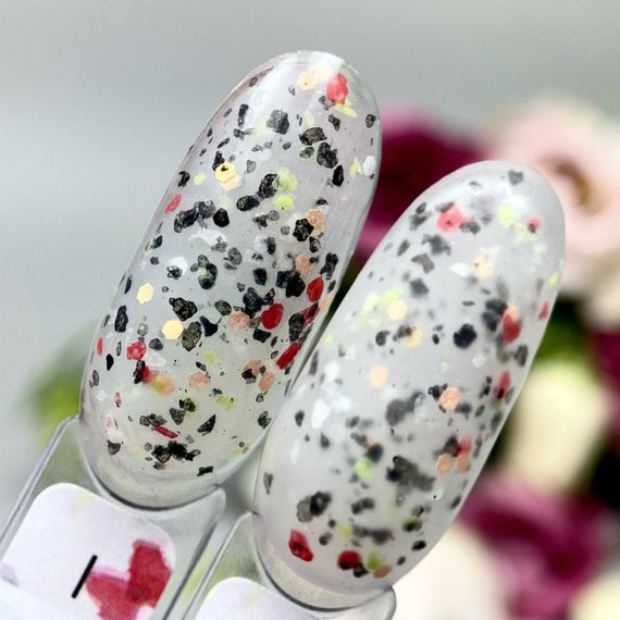 Топ Crooz Dots Top №05 (с разноцветными декоративными частичками) 8мл | Зображення 1