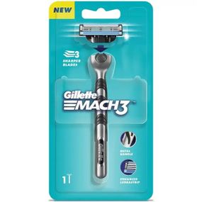 Верстат для гоління Gillette Mach3 (1 верстат + 1 змінна касета)