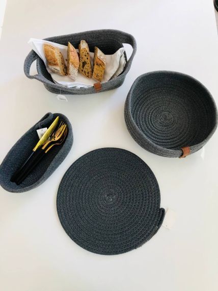 Серветка сервірувальна OLens 101-125 30 см графітова | Зображення 1