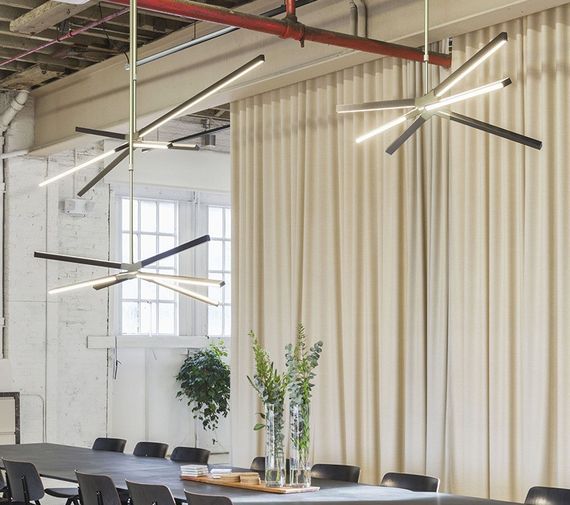 Люстра світлодіодна підвісна LED світильник для квартири на стелю лед 26438 Білий 65-115х35х86 см. | Зображення 1