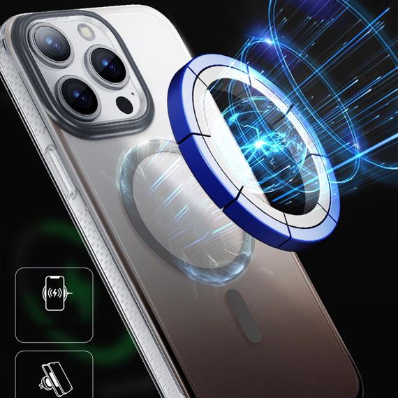 Чохол TPU+PC Shadow with MagSafe для Apple iPhone 14 Pro (6.1") Gray | Зображення 1