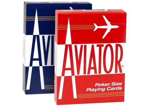 Карти гральні Aviator Standard Index (red, blue) 1 колода