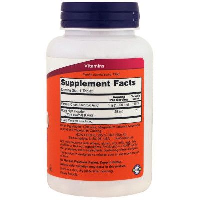 Витамин Now Foods Витамин C-1000, Vitamin C-1000, 100 Капсул (NOW-00690) | Зображення 1