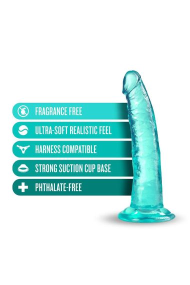 Фаллоимитатор реалистичный на присоске Blush B Yours Plus мятный, 19 х 3.8 см sexstyle | Зображення 3