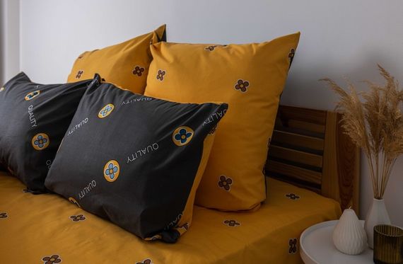 Постільна білизна двоспальне ТЕП Soft dreams Grey and Orange 2-03858-26020 180х215 см | Зображення 1